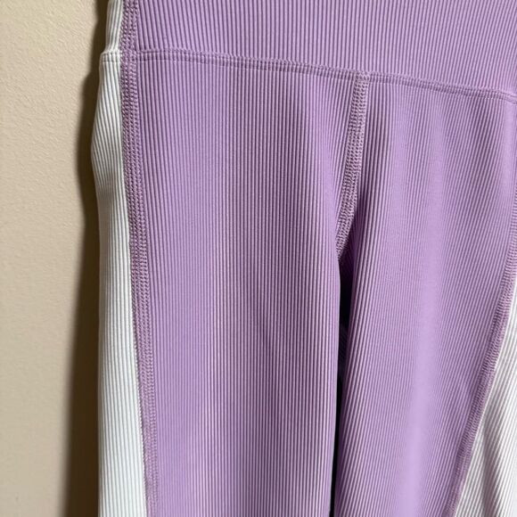 NWT Beach Riot Color-Block Legging Orchid Bloom Purple White- Size XS - Picture 7 of 10